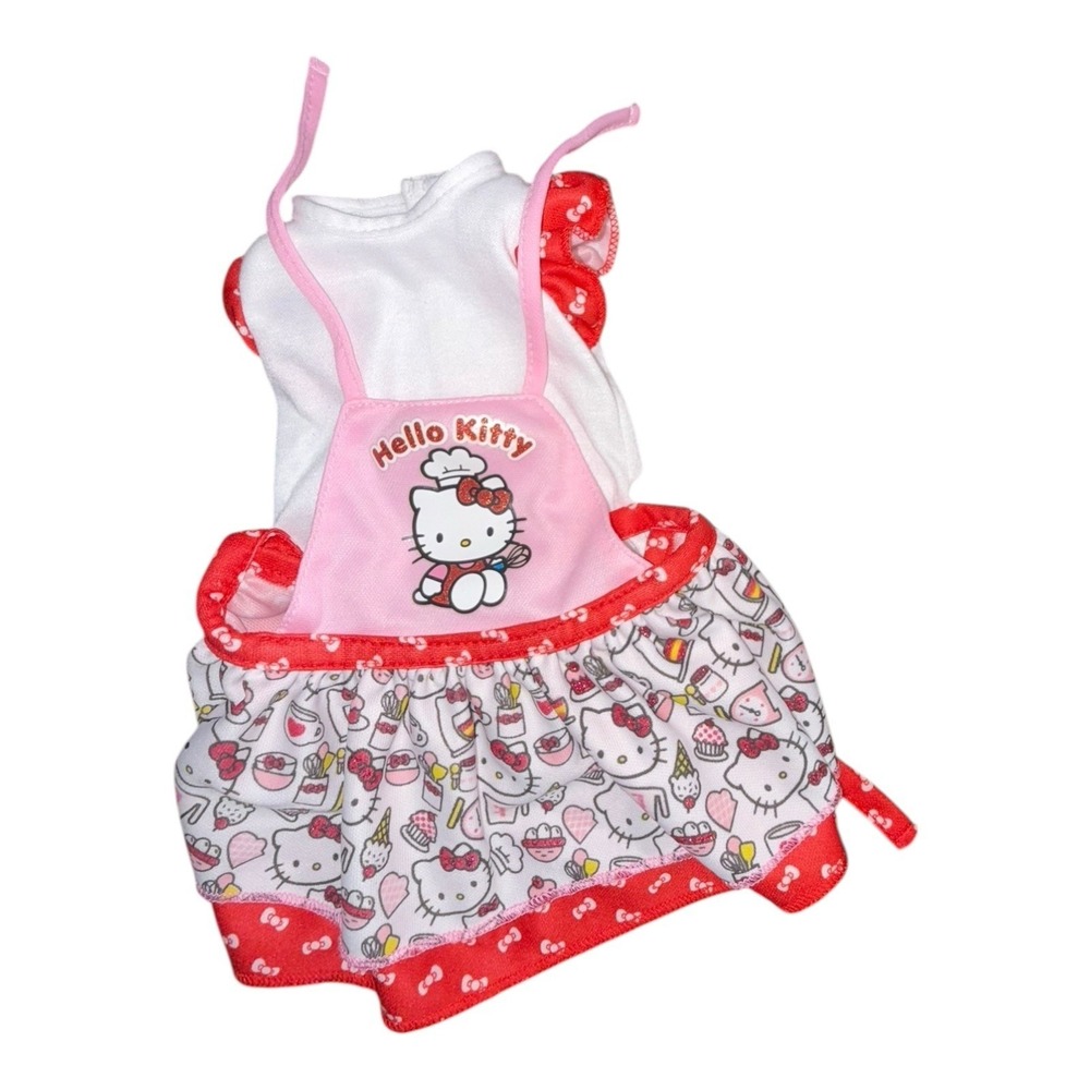 My Life As Hello Kitty Doll Outfit – Apron Dress & Shirt Set Fits 18" Dolls